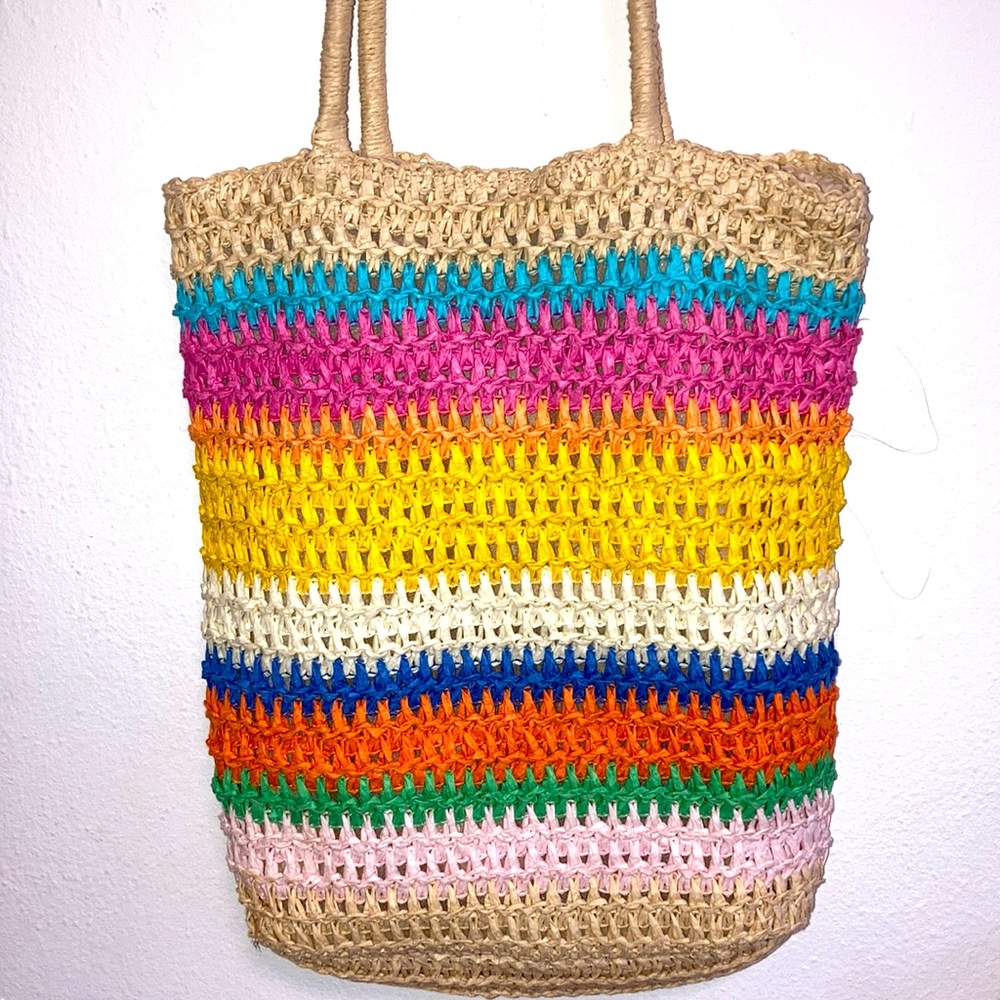 Multicolor Beach Bag